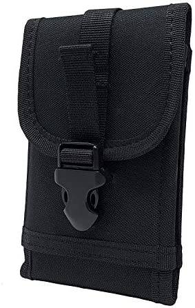 AGOZ Tactical Molle Pouch, Duty Belt Holster for Strobe Flashlight – GPS -Latex Glove – Electronic Keys – Rescue Pouch Holster Holder Case 6″x 4″ x 1″ (Black)