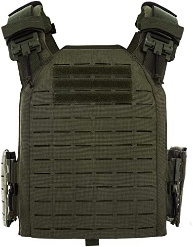 Tuxapo Tactical Vest for Men Molle Lightweight Quick Release Adjustable Basic Vests Fit Adult
