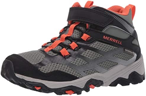 Merrell Kid’s Moab FST Mid Alternative Closure Waterproof Hiking Boot