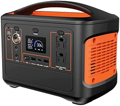 Portable Power Station, 540Wh Solar Generator(Peak 1000W), Backup Lithium Battery, Pure Sine Wave AC Outlet, with AC/DC/USB/LCD Display, For Outdoors Camping Travel Emergency