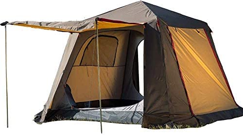 WSJYP Camping Tent 3-4 Person, Automatic Outdoor Tents, Instant Cabana Waterproof Shade Canopy Tarp for Wilderness Survival,Beige