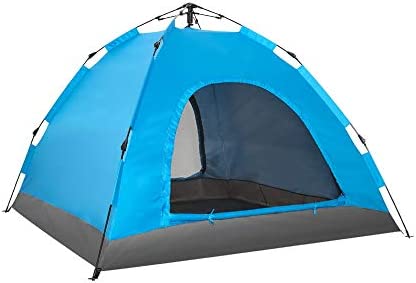 UXZDX CUJUX Tent Outdoor Camping Thickening 3-4 People Automatic Sunscreen Camping Equipment Supplies Double Speed Tent (Color : A)