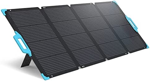 Renogy 220W Portable Solar Panel for Power Station, Foldable Solar Charger for Solar Generator/AGM Gel Lifepo4 Batteries, Off Grid Systems for Camping Outdoors Trailer RV Marine, E.Flex 220