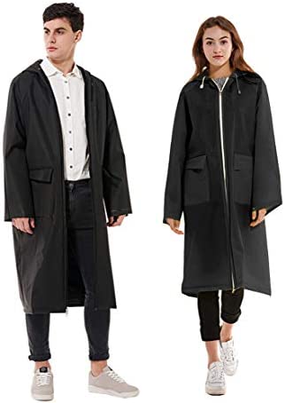 Shanghai Story 2 Pack Couple Rain Poncho Hooded Protective Cover Suit Jacket Waterproof Reusable Hiking Rain Coat