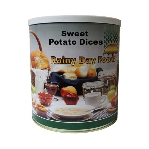 Rainy Day Foods Gluten-Free Dehydrated Sweet Potato Dices 6 (Case of Six) #10 Cans – 240 Servings
