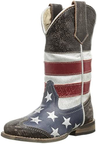 Roper Square Toe Americana Western Boot (Toddler/Little Kid)