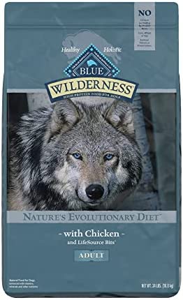 Blue Buffalo Wilderness High Protein Grain Free, Natural Adult Dry Dog Food, Chicken 24-lb