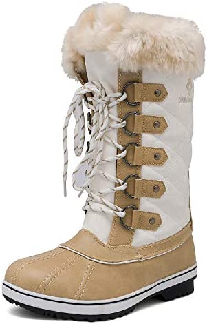 DREAM PAIRS Women’s Mid-Calf Waterproof Winter Snow Boots