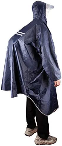 KRATARC Outdoor Rain Poncho Reflective Waterproof Raincoat Camping Hiking Cycling with Hood for Men Women Adult