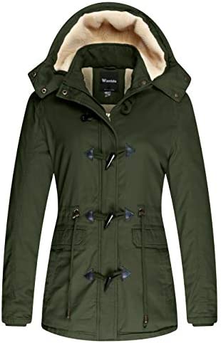 Wantdo Women’s Winter Thicken Jacket Cotton Coat with Removable Hood