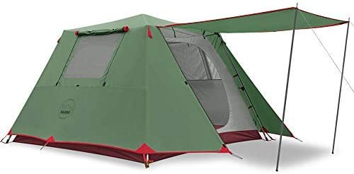 KAZOO Camping Tents 4/6 Person Waterproof Instant Tents 4/6 People Cabin Tent Easy Setup with Sun Shade Automatic Aluminum Pole
