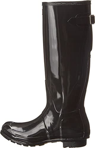 HUNTER Womens Original Adjustable Back Gloss Rain Snow Wellington Boot