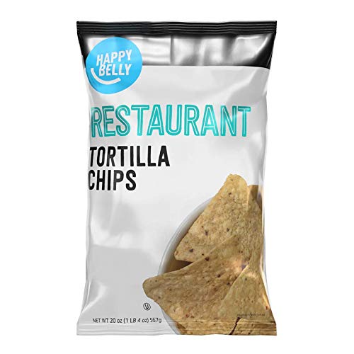 Amazon Brand – Happy Belly Restaurant Tortilla Chips, 20 Ounce