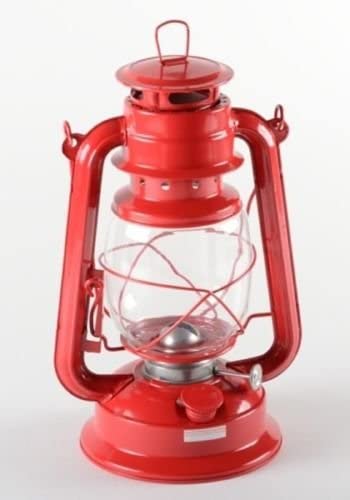 Red Hurricane Lantern 12" Hanging Emergency Camping Kerosene Oil Lamp Light