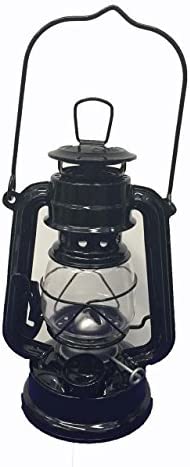 Black Hanging Hurricane Lantern Wedding Light Table Centerpiece Lamp – 8 Inches (1)