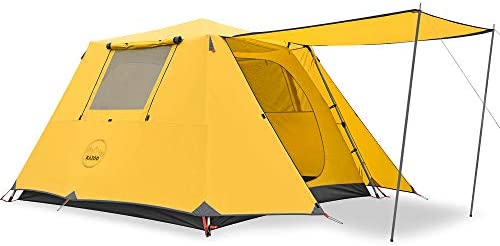 KAZOO Camping Tents 4/6 Person Waterproof Instant Tents 4/6 People Cabin Tent Easy Setup with Sun Shade Automatic Aluminum Pole