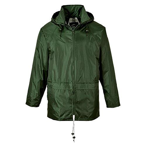Portwest US440OGR4XL Classic Rain Jacket, Fabric, 4XL, Olive