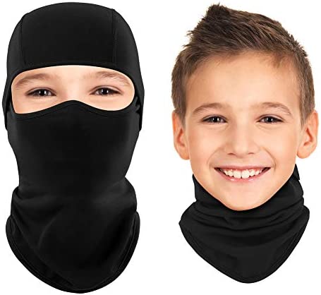 Kids Balaclava Ski Mask Cold Weather Windproof Tactical Face Mask Winter for Skiing Snowboarding Cycling