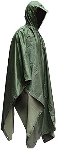 HOW’ON Military Multifunction Realtree Camouflage Waterproof Rain Poncho Adults(Gift Emergency Blanket)