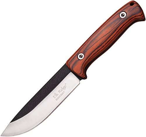 Elk Ridge ER-555 Series Fixed Blade Knife with Survival Kit, 10.5-Inch Overall