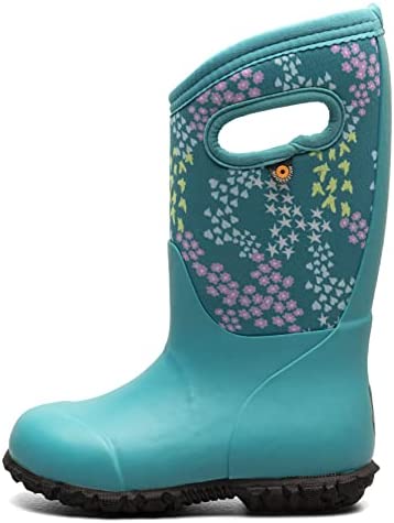 BOGS Unisex-Child Kids York Boys and Girls Waterproof Insulated Rubber and Neoprene Winter Rain Boot