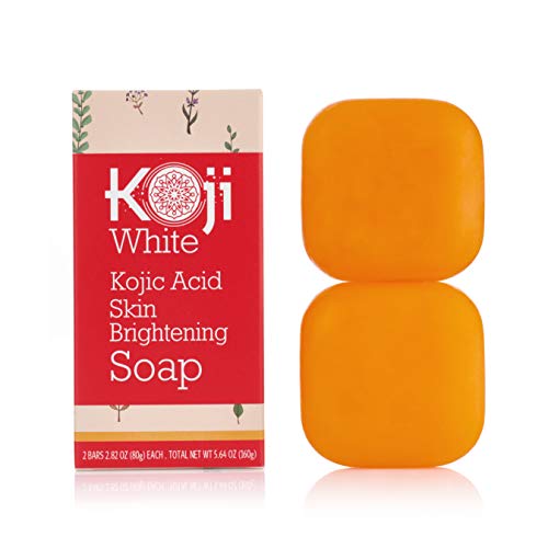 Pure Kojic Acid Skin Brightening Soap for Dark Spot & Glowing Skin, Moisturizing for Face & Body, Acne Scars, Melasma, Uneven Skin Tone with Tea Tree, Coconut Oil, SLS & Paraben Free, 2.82 oz (2 Bars)