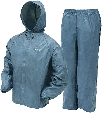 FROGG TOGGS Men’s Standard Ultra-Lite2 Waterproof Breathable Protective Rain Suit, Blue, XX-Large