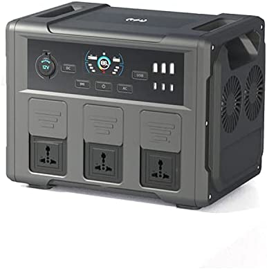 PHASFBJ UPS Power Supply 1050Wh Battery Pack, Portable Power Station, with 3 x 1200W AC Outlets, Solar Generator for Outdoor Camping, Emergency, RV (Solar Panel Not Included),220v~1200w
