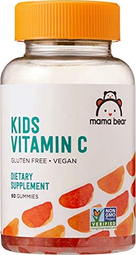 Amazon Brand – Mama Bear Vegan Kids Vitamin C, 60 Gummies, Immune Health, 125 mg Vitamin C per gummy