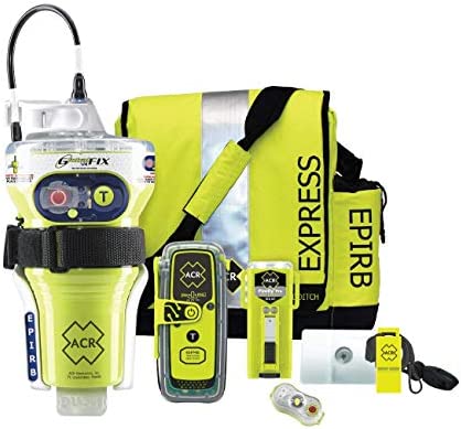ACR GLOBALFIX™ V4 and ResQLink 400 Survival Kit with EPIRB, Personal Locator Beacon, Ditch Bag, and Safety Gear