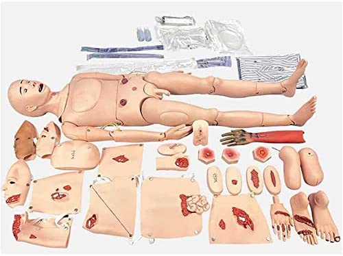 Advanced Nursing Manikin First Aid Trauma Patient Care Simulator Nursing Skills Model for Students Education Teaching