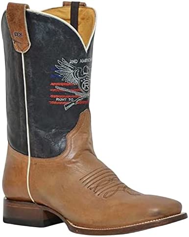 ROPER Men’s 2Nd Amendment Concealed Carry Performance Western Boot Square Toe Tan 12 EE US