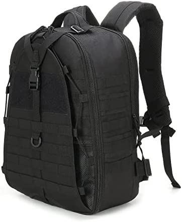 WINTMING 45L Military Tactical Backpack for Men 3 Day Assault Pack Army Molle Travel Hiking backpack (Black)