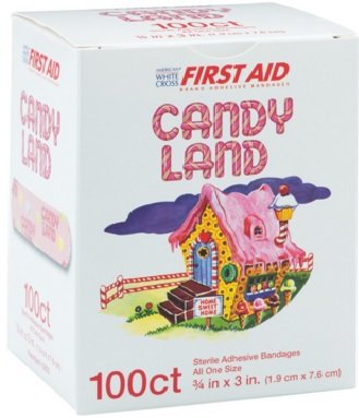 Candy Land Sterile Adhesive Bandages 100 Count