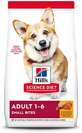 Hill’s Science Diet Dry Dog Food, Adult, Small Bites, Chicken & Barley Recipe, 5 lb. Bag