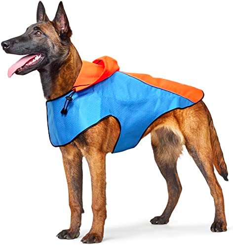 Dog Raincoat Dog Rain Jacket,Coat 100% Waterproof Dog Rain Coats,Jacket,Poncho for Small,Medium,Large Dogs. Reflective Orange Safety Hunting Dog Vest Multi Purpose Raincoats. Keep Dog Dry and Safety.