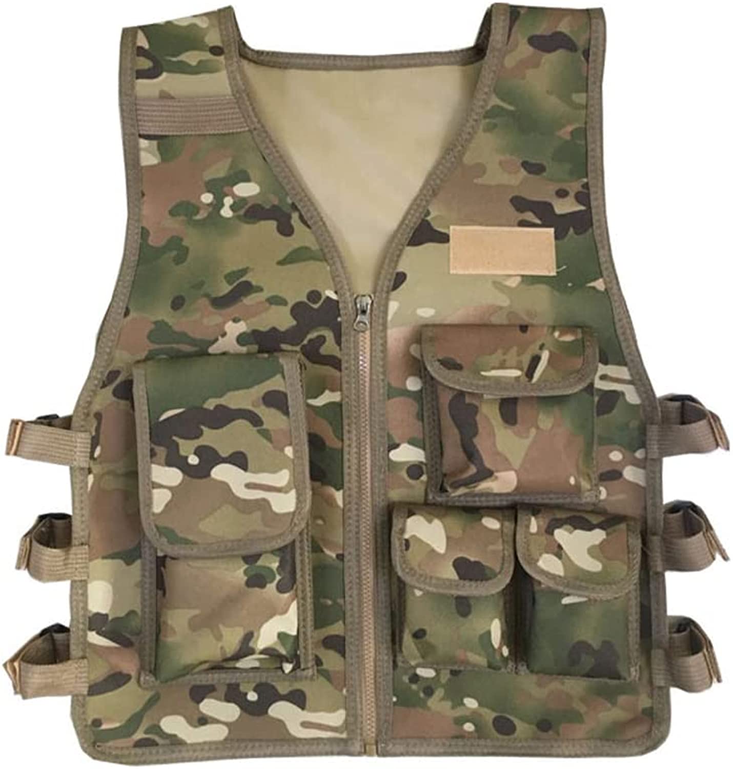 AZB Kids Tactical Vest, Lightweight Airsoft Vest-Adjustable to Fit Ages 7-14 Yrs, Paintball Vest for Games or Training