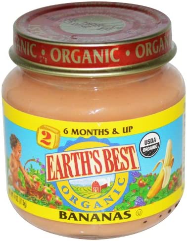 Earth’s Best Strained Banana Organic, 4 oz