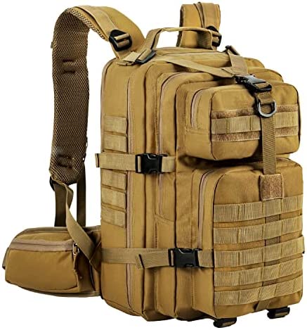 Gelindo Military Tactical Backpack, Army Molle Bag, Small Rucksack, Hydration Backpack Perfect for Hunting, Survival, Camping, Trekking, School, 35L