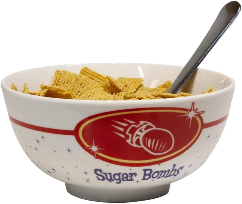 Fallout Sugar Bomb Cereal Bowl | Tough Ceramic Bowl With Sugar Bombs Logo | 20-Ounces (fallout 2)