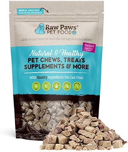 Raw Paws Pet Freeze Dried Beef Liver Dog Treats & Cat Treats, 8-oz – Made in USA – All Natural Liver Treats for Dogs – Liver Treats for Cats – Liver Bites Dog Treats – Small Liver Dog Treats Training