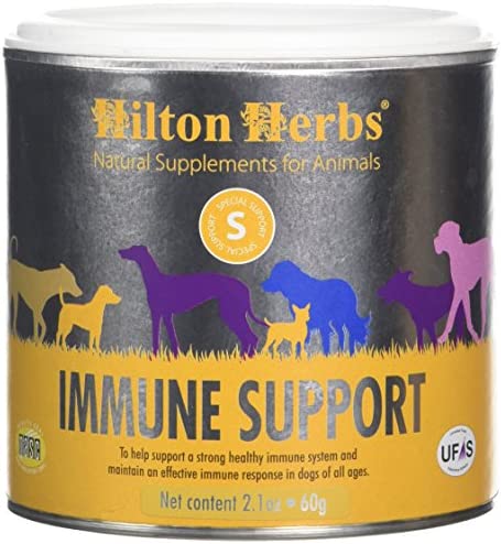 Hilton Herbs Canine Immune Support Herbal Immunity Function Support Supplement for Dogs, 2.1 oz Tub