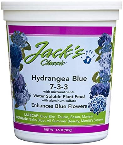 JR Peters Jack’s Classic Hydrangea Blue 7-3-3-1.5 Lb. Tub – California