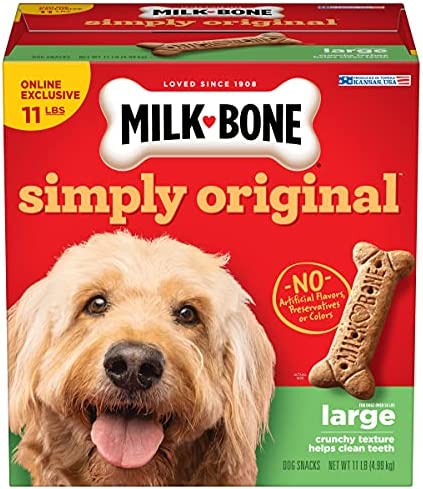 Milk-Bone Simply Original Dog Treats Biscuits for Large Dogs, 11 Pounds