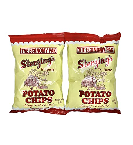 Sterzing’s Potato Chips, 2 – 9 Ounce Bag, 9 Ounce (Pack of 2), 9.0 ounces