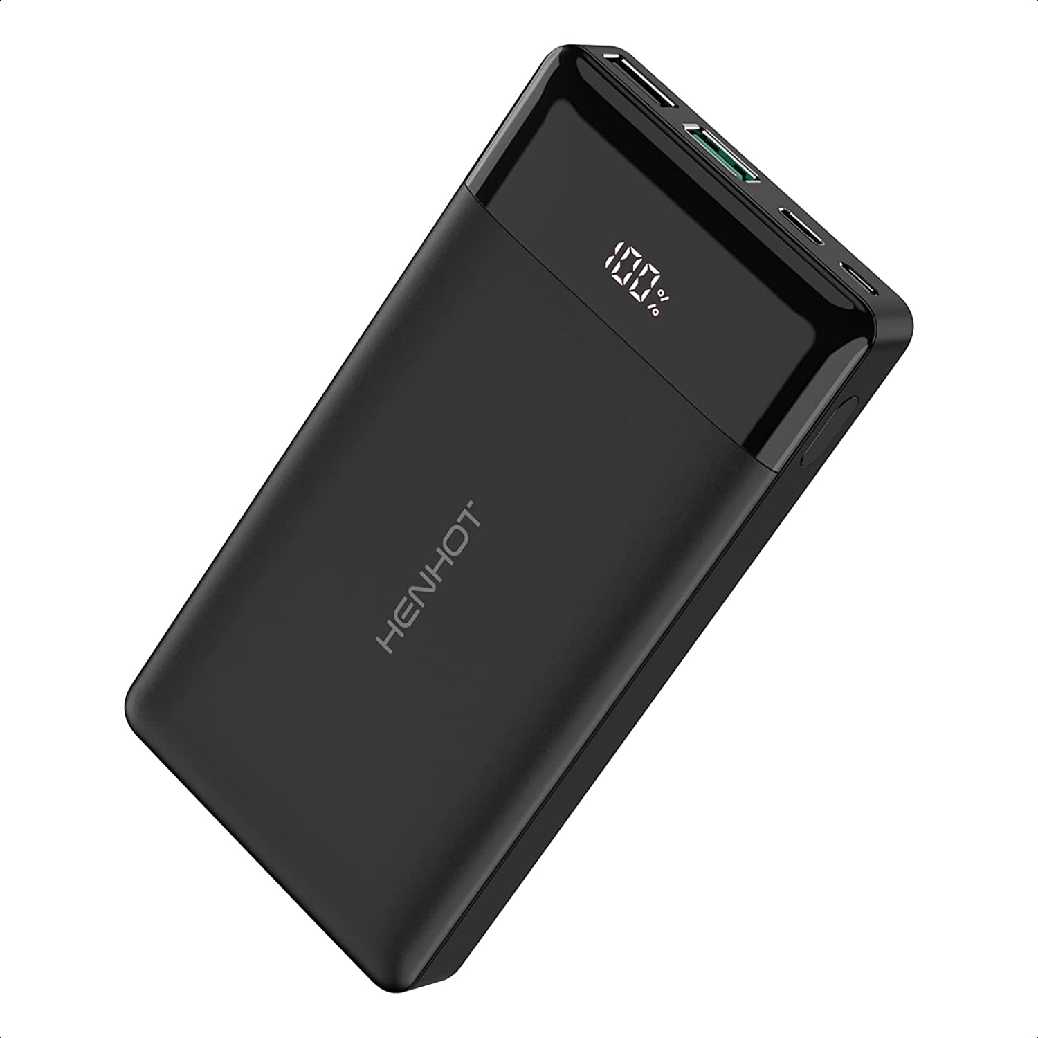 HenHot Portable Charger – 20W USB C Power Bank 15000mAh Fast Charging LCD Display 4 Ports External Battery Pack Portable Phone Charger for iPhone 14/13/12 Pro Max, Galaxy S22/S21, Google iPad Tablet