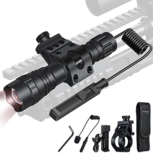 DARKBEAM Infrared 940nm Light for Night Vision Scope, LED Long Range & Mini IR Flashlight Work with Infrared Gear, Rechargeable Portable Zoom Tactical Illuminator Kit for Hunting, Observation, Search
