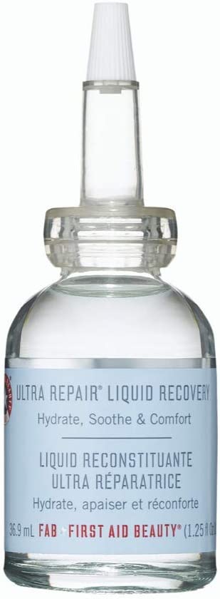 First Aid Beauty Ultra Repair Liquid Recovery: Vegan Hydrating Serum with Propolis Extract for Smooth, Moisturized Skin. Water Based Serum for Easy Absorption.