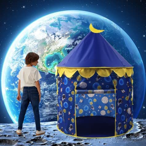 DREAMUS Kids Play Tent Indoor Playhouse Tent for Boys and Girls, Kids House Toy for Children Indoor and Outdoor Games（Astronaut）