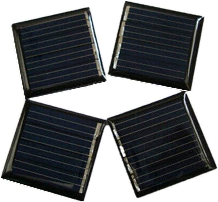 10Pcs 2V 45mah 0.09W 30x30mm Micro Mini Power Small Solar Cell Panel Module for DIY Solar Light Phone Charger Toy Flashlight (10)